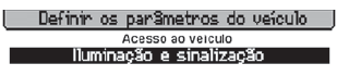 Definir os parâmetros do veÃculo