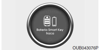 Bateria Smart Key Fraca (Com sistema Smart Key)