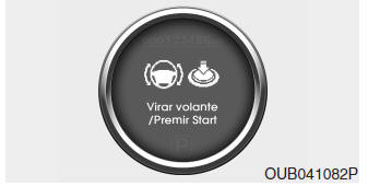 Virar Volante/Premir Start (Com sistema Smart Key)