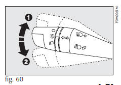 Luzes de direção (setas) - fig. 60