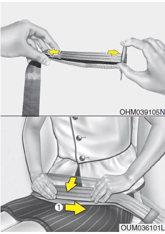 Para colocar o cinto de segurança