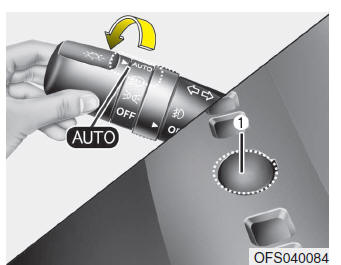 Posição de iluminação automática (se instalado)