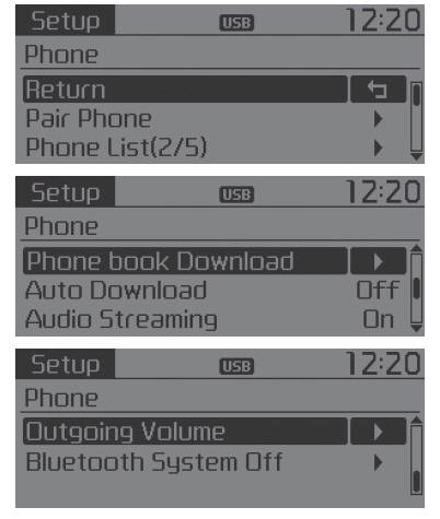 Configuração do telemóvel (para modelo equipado com Bluetooth Wireless Technology)