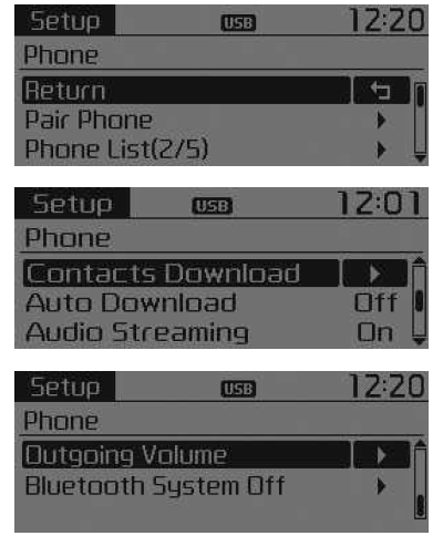 Configuração do telemóvel (para modelo equipado com Bluetooth Wireless Technology)