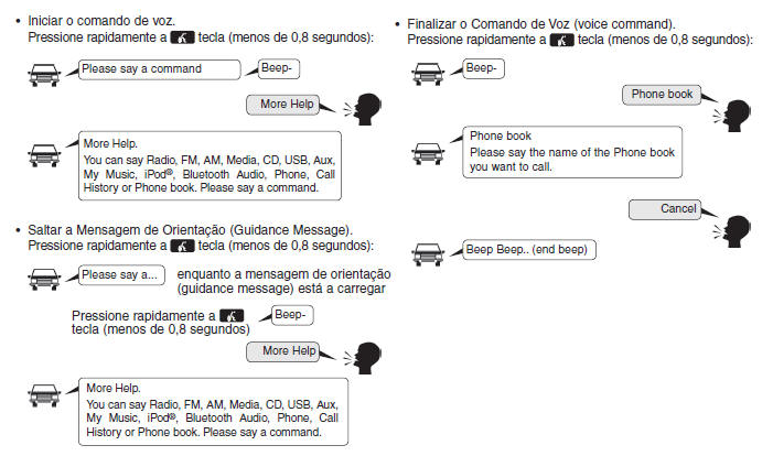 Finalizar o Comando de Voz