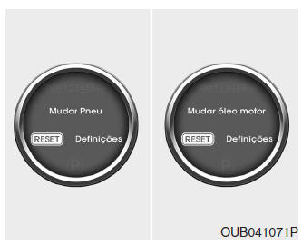 Necessário a substituição do óleo do motor/substuição do pneu