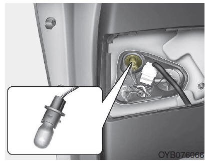 Substituição da lâmpada da luz de marca-atrás 