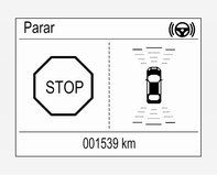 Funcionalidade Modo de procura de lugar de estacionamentoIndicação no Centro de Informação