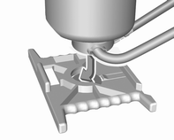 Veículos com o kit de reparação de pneus na parede lateral