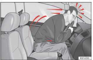 O condutor que não tiver colocado o cinto de segurança será projetado para a frente.