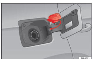 Fig. 52 Tampa do depósito com o tampão encaixado.