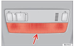 Fig. 102 Luz dianteira de leitura.