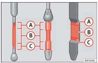 Fig. 193 Vareta de medição do nível de óleo.