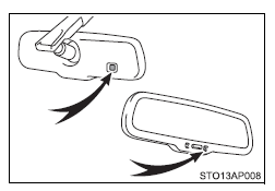 Para evitar erro do sensor (veículos com espelho retrovisor interior com antiencandeamento automático)