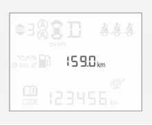 Mostrador do nível médio