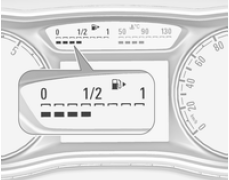 Indicador do nível de combustível