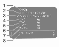 Placa de identificação 