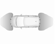 Sensores de estacionamento dianteiros e traseiros