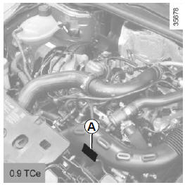 Placa de identificação do motor
