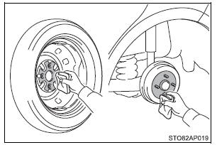 Instalação do pneu de reserva