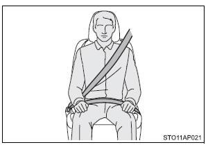 Utilização correta dos cintos de segurança